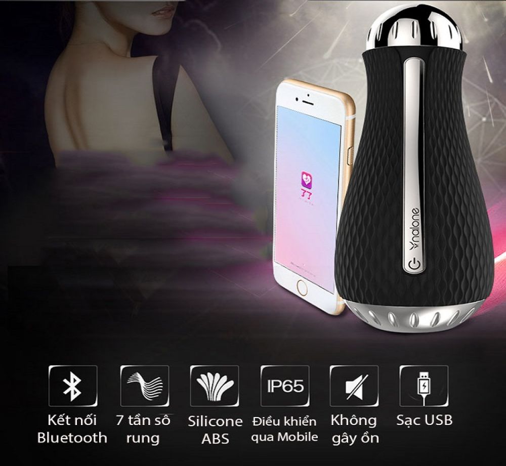 Cốc Thủ Dâm Cao Cấp 3D Nalone -Có Rung, Jack Kết Nối Bluetooth