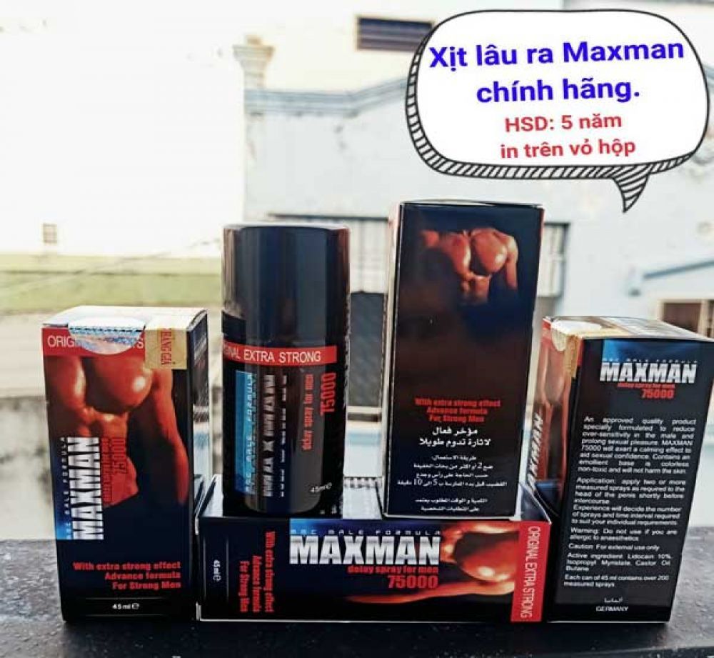 Chai Xịt Kéo Dài Thời Gian Maxman Delay Spray For Men 75000
